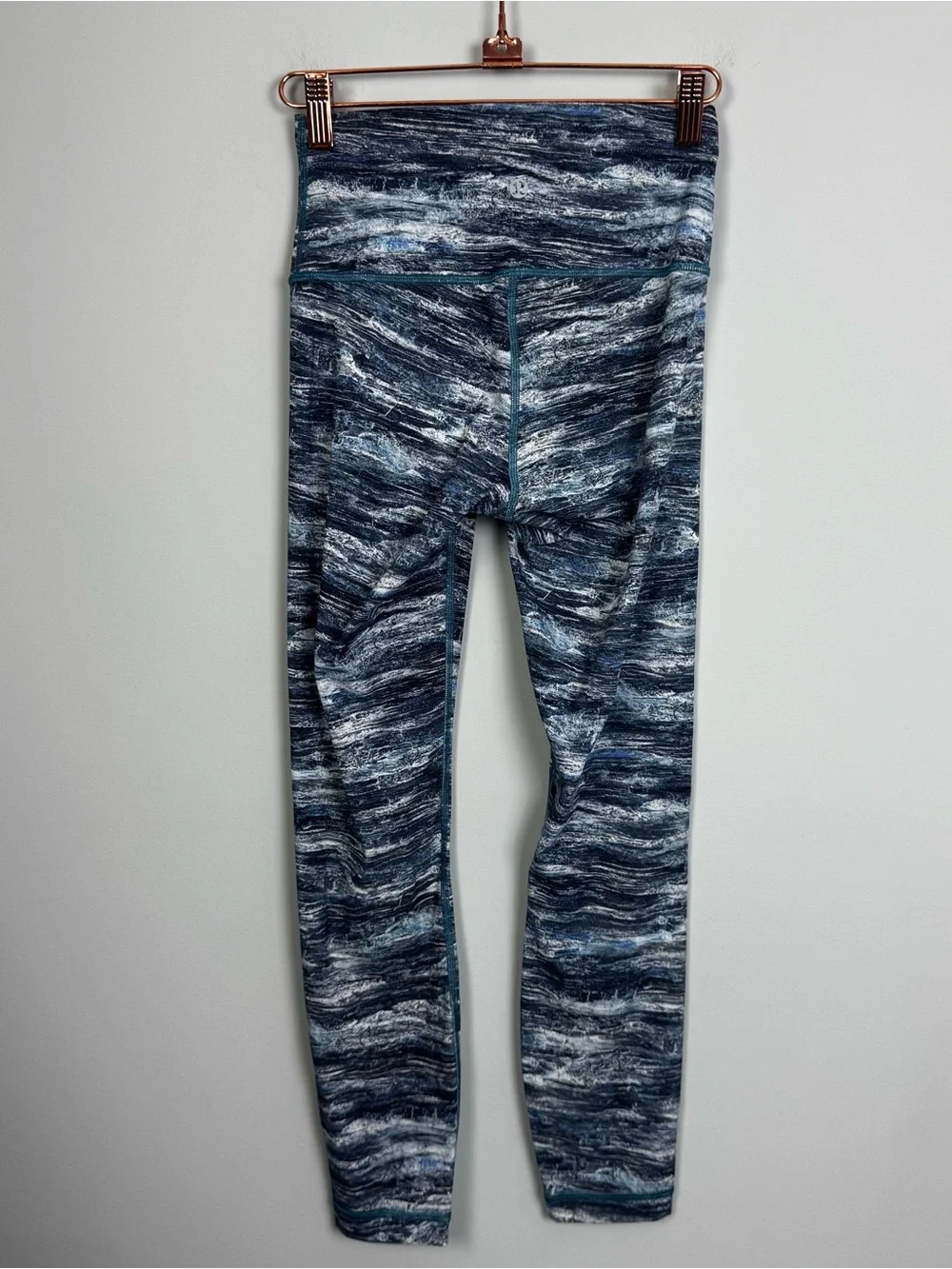 LULULEMON | Wunder Under 25” High-Rise Blue Aerial Drift Leggings Women’s Size 4